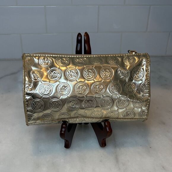 Michael Kors Shimmering Gold Cosmetic Case Pouch - Picture 4 of 14
